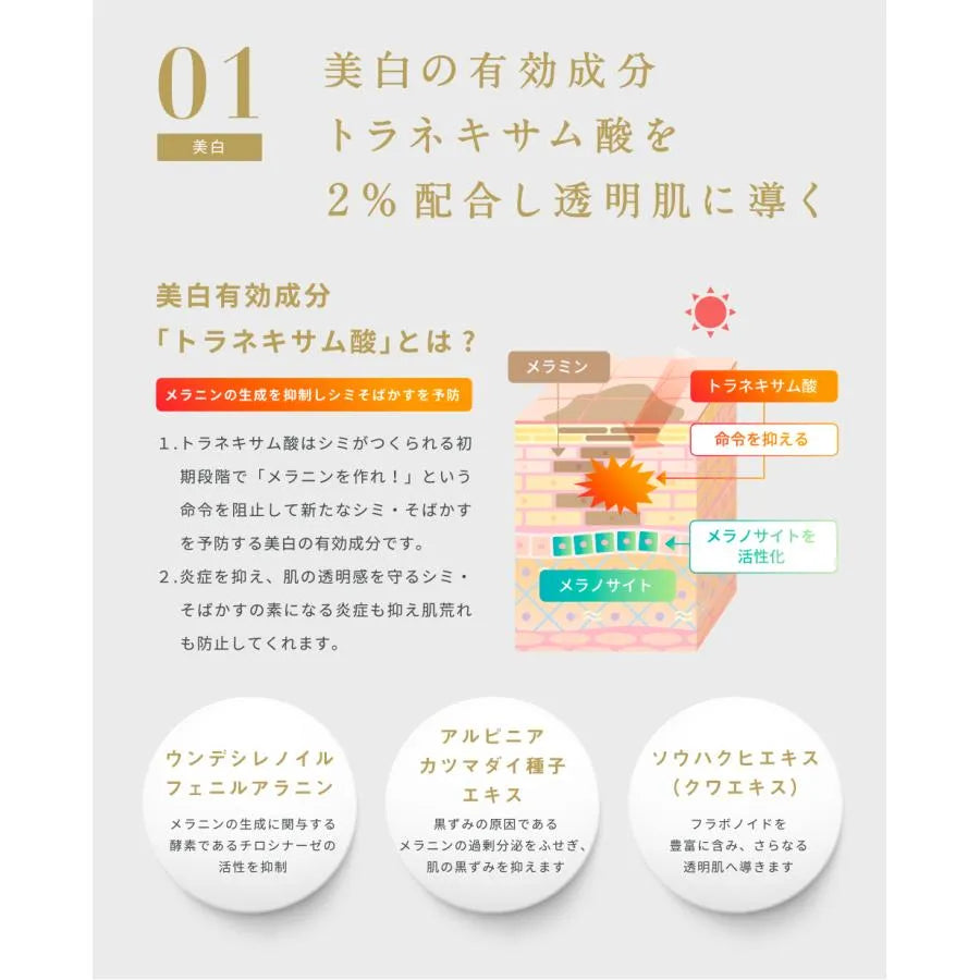 薬用美白UVベース特徴トラネキサム酸